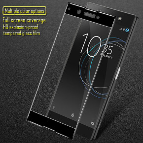 Скрийн протектор от закалено стъкло за 3D FULL SCREEN за Sony Xperia XA1 G3121 с черен кант